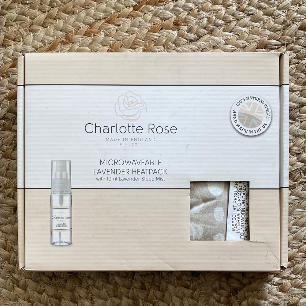 Charlotte Rose Lavender Heatpack with Sleep Mist